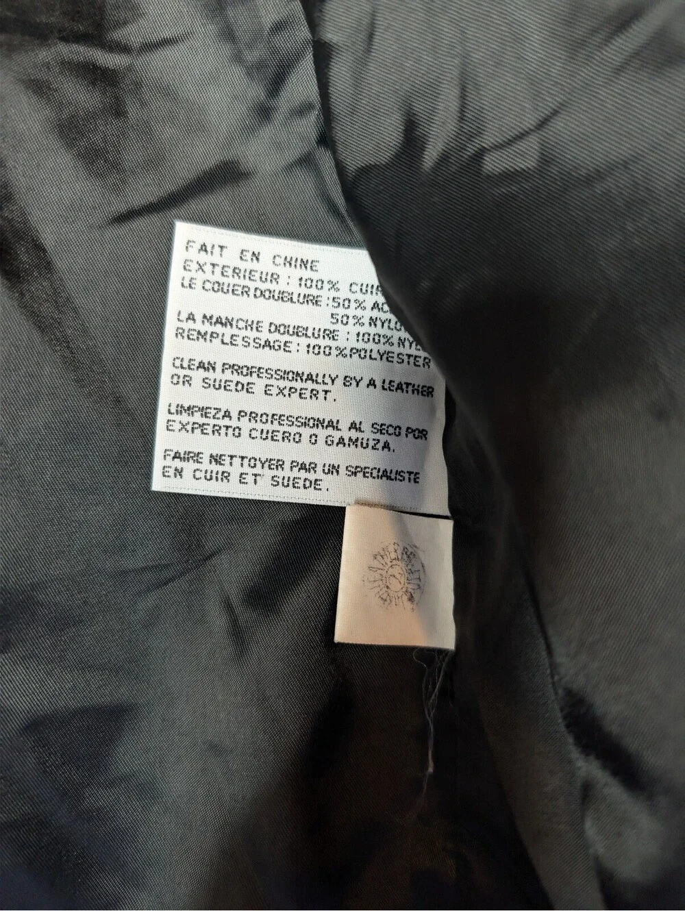 Excelled Black Leather Jacket with Polyester Lining